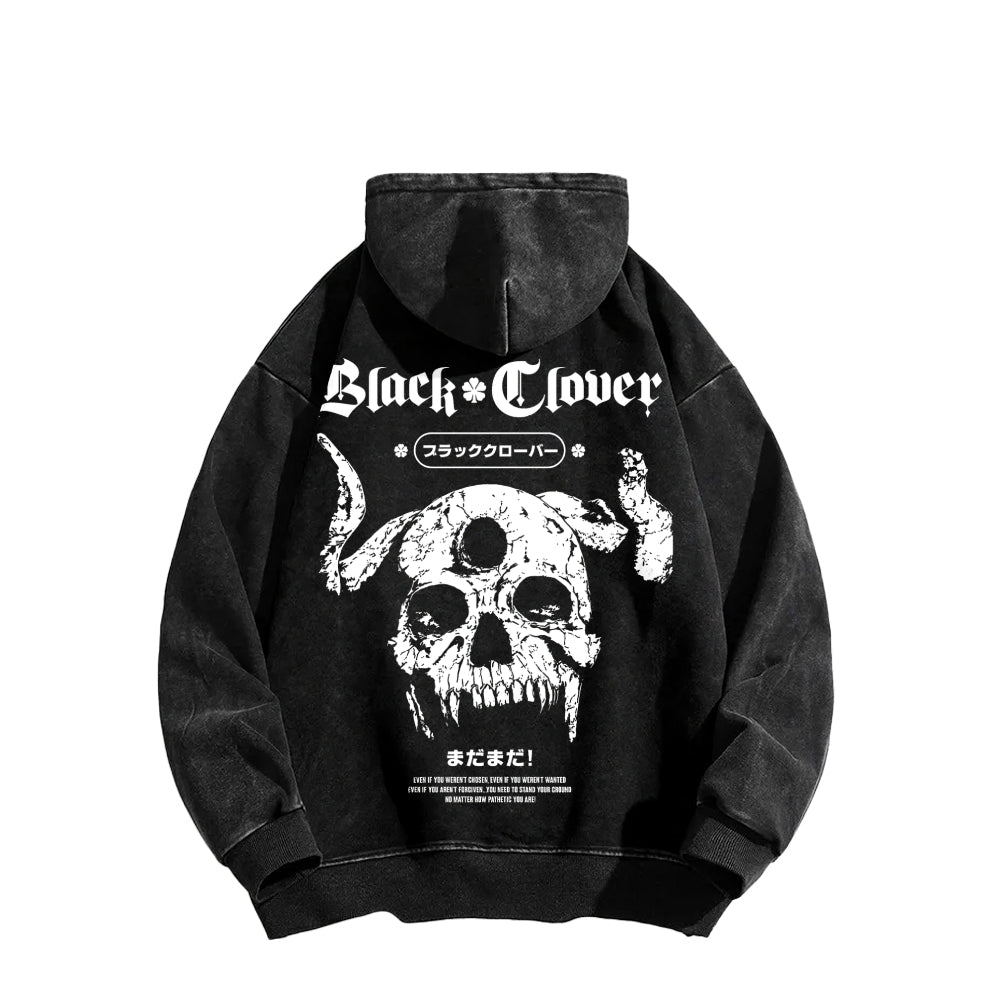 Black Clover Unisex Washed Hoodie 2601008105