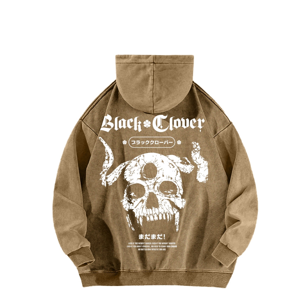 Black Clover Unisex Washed Hoodie 2601008105