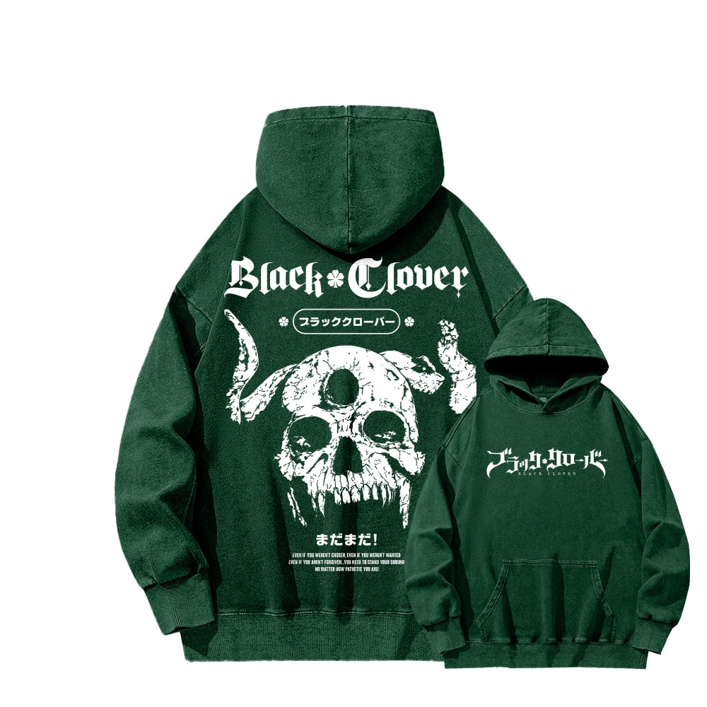 Black Clover Unisex Washed Hoodie 2601008105