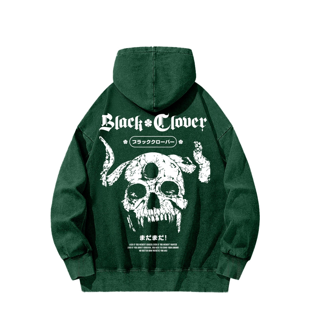 Black Clover Unisex Washed Hoodie 2601008105