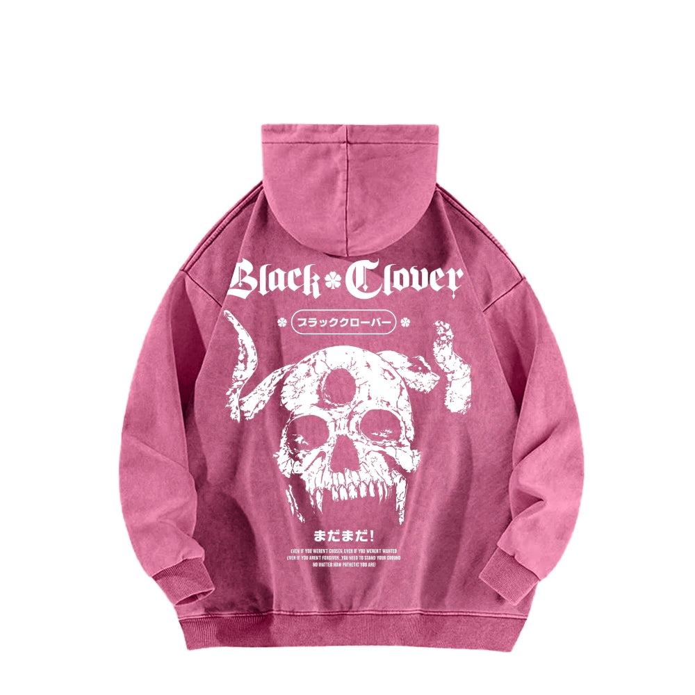 Black Clover Unisex Washed Hoodie 2601008105