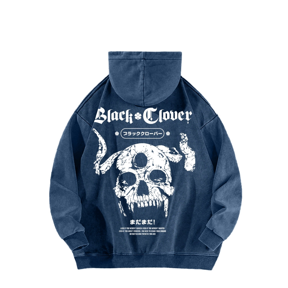 Black Clover Unisex Washed Hoodie 2601008105