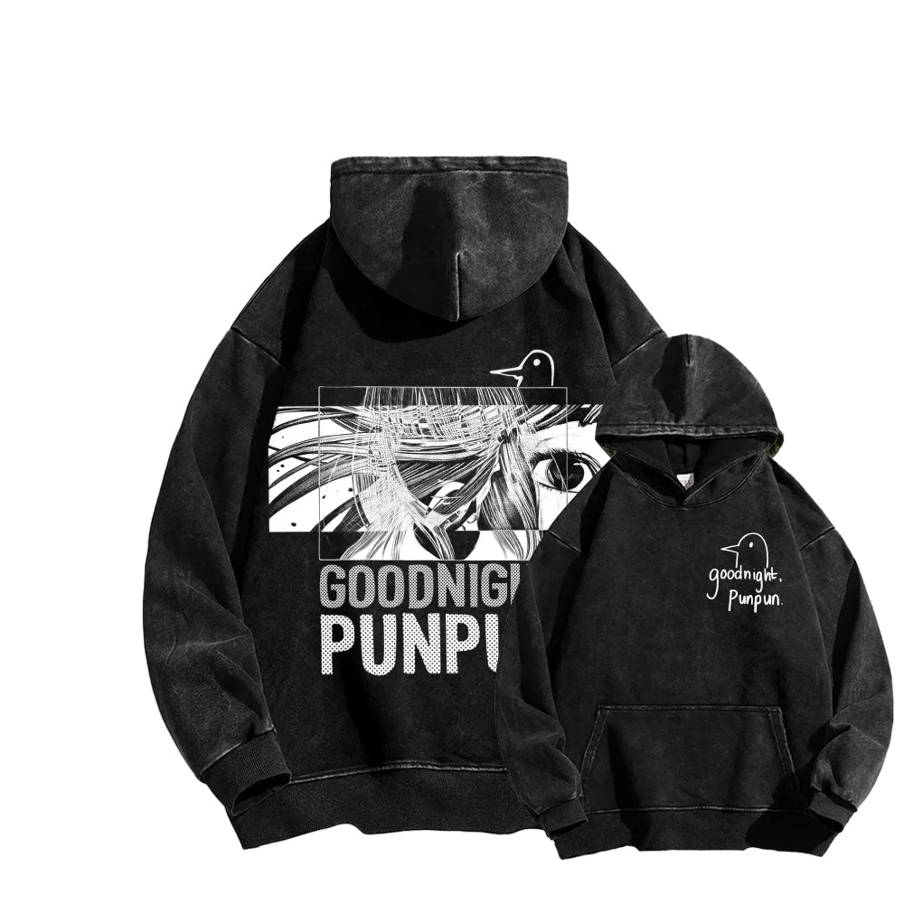 Goodnight Punpun  Unisex Washed Hoodie 2601008535