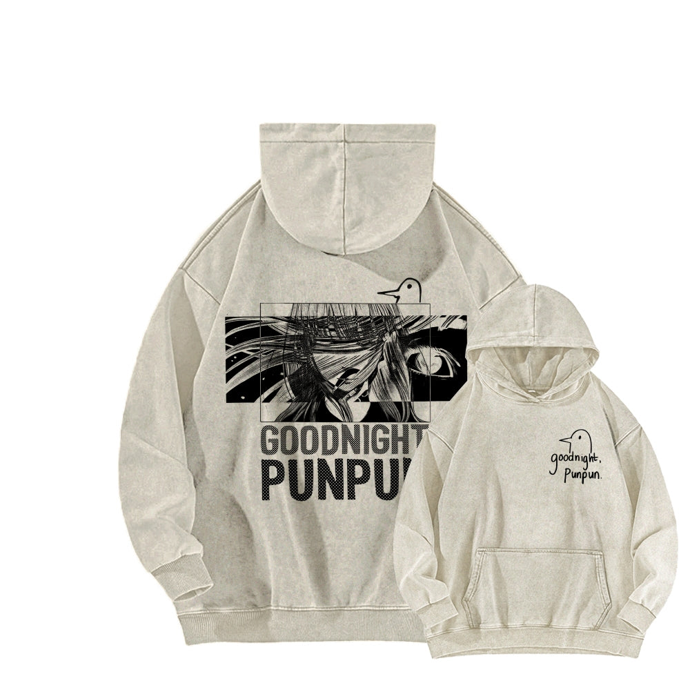 Goodnight Punpun  Unisex Washed Hoodie 2601008535