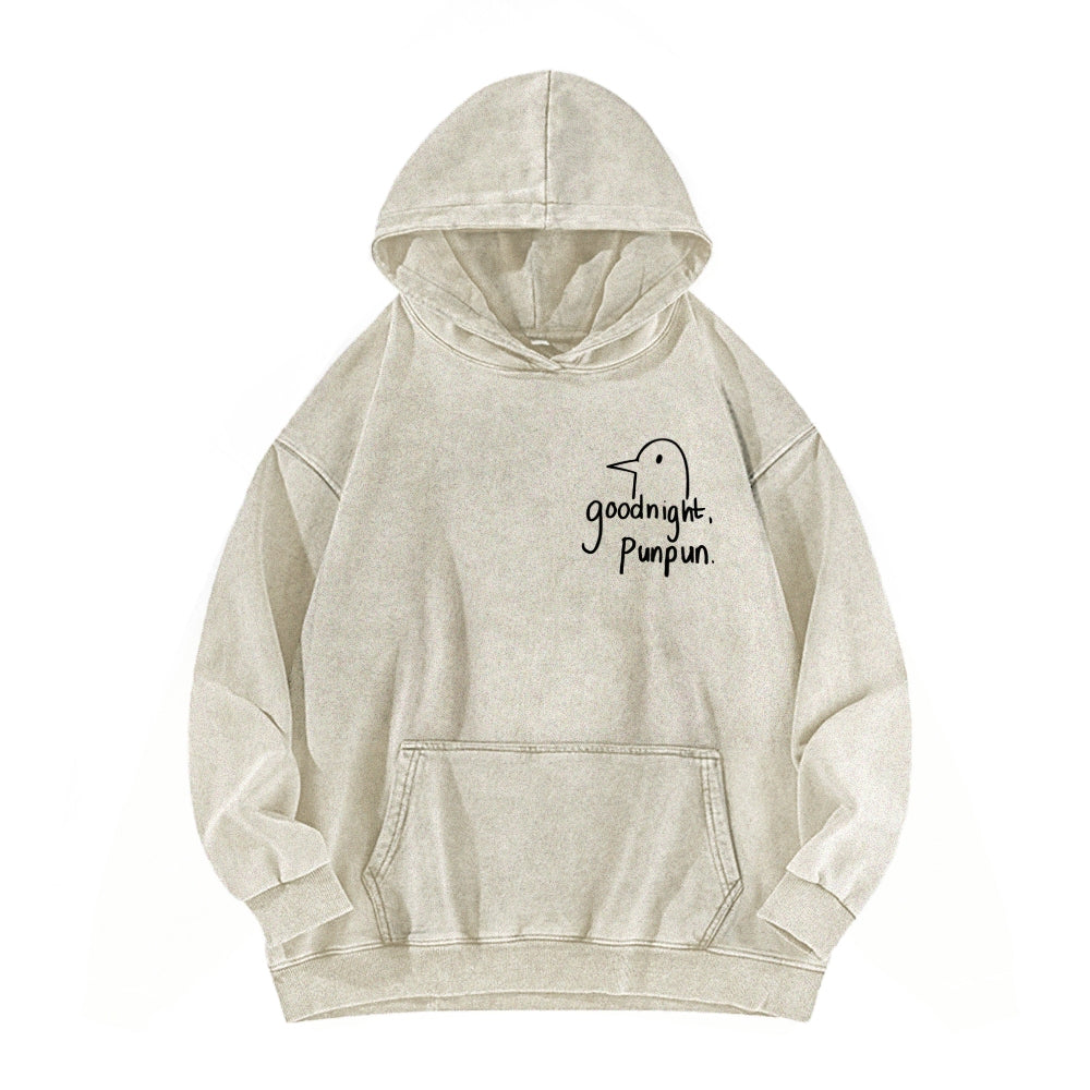 Goodnight Punpun  Unisex Washed Hoodie 2601008535