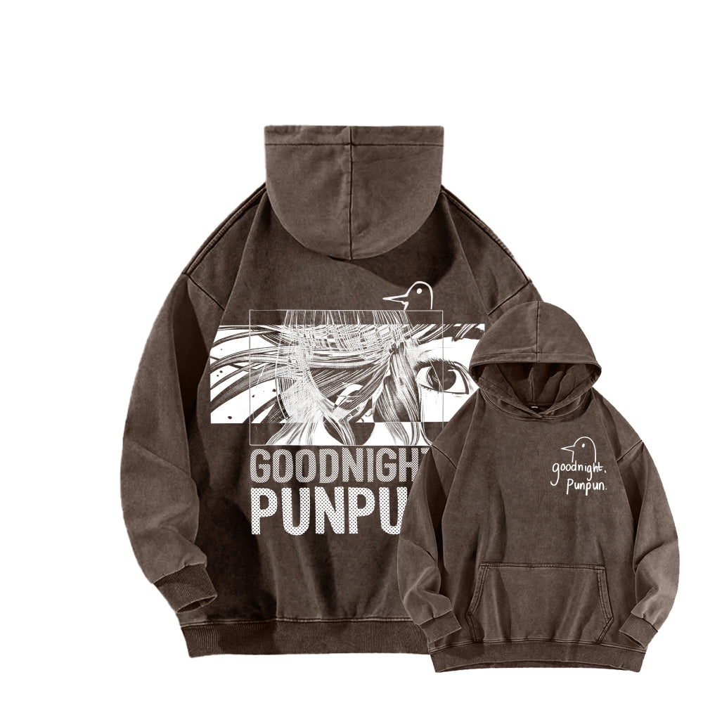 Goodnight Punpun  Unisex Washed Hoodie 2601008535