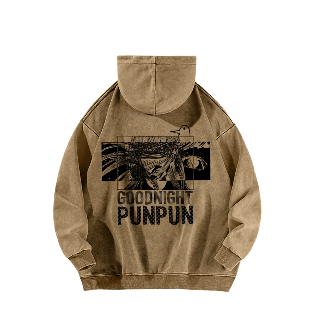 Goodnight Punpun  Unisex Washed Hoodie 2601008535
