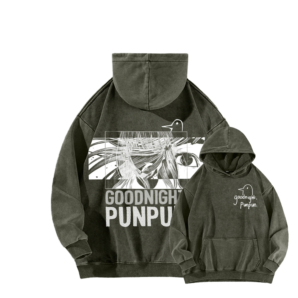 Goodnight Punpun  Unisex Washed Hoodie 2601008535