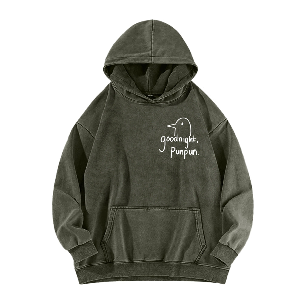 Goodnight Punpun  Unisex Washed Hoodie 2601008535