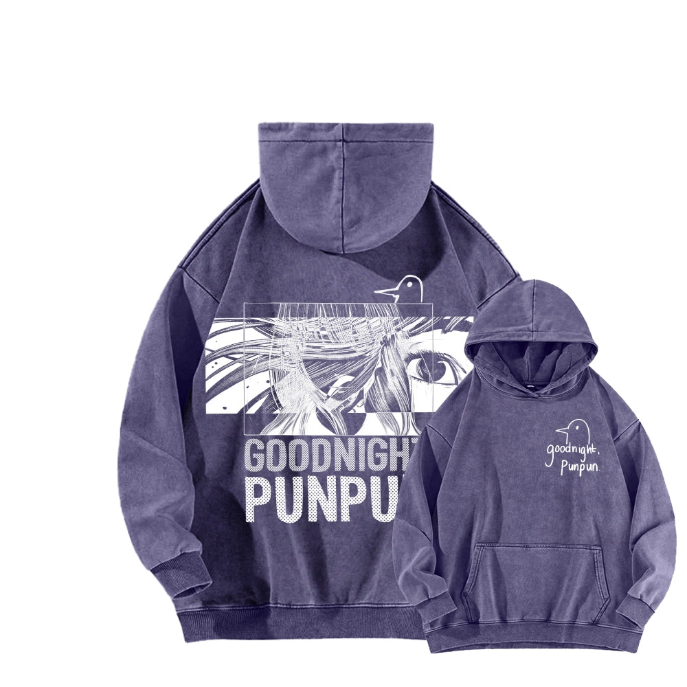 Goodnight Punpun  Unisex Washed Hoodie 2601008535