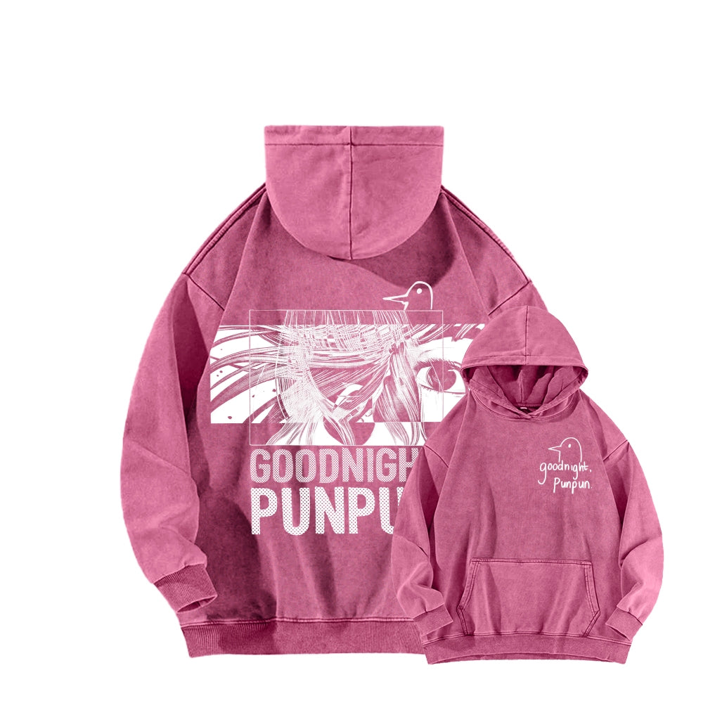 Goodnight Punpun  Unisex Washed Hoodie 2601008535