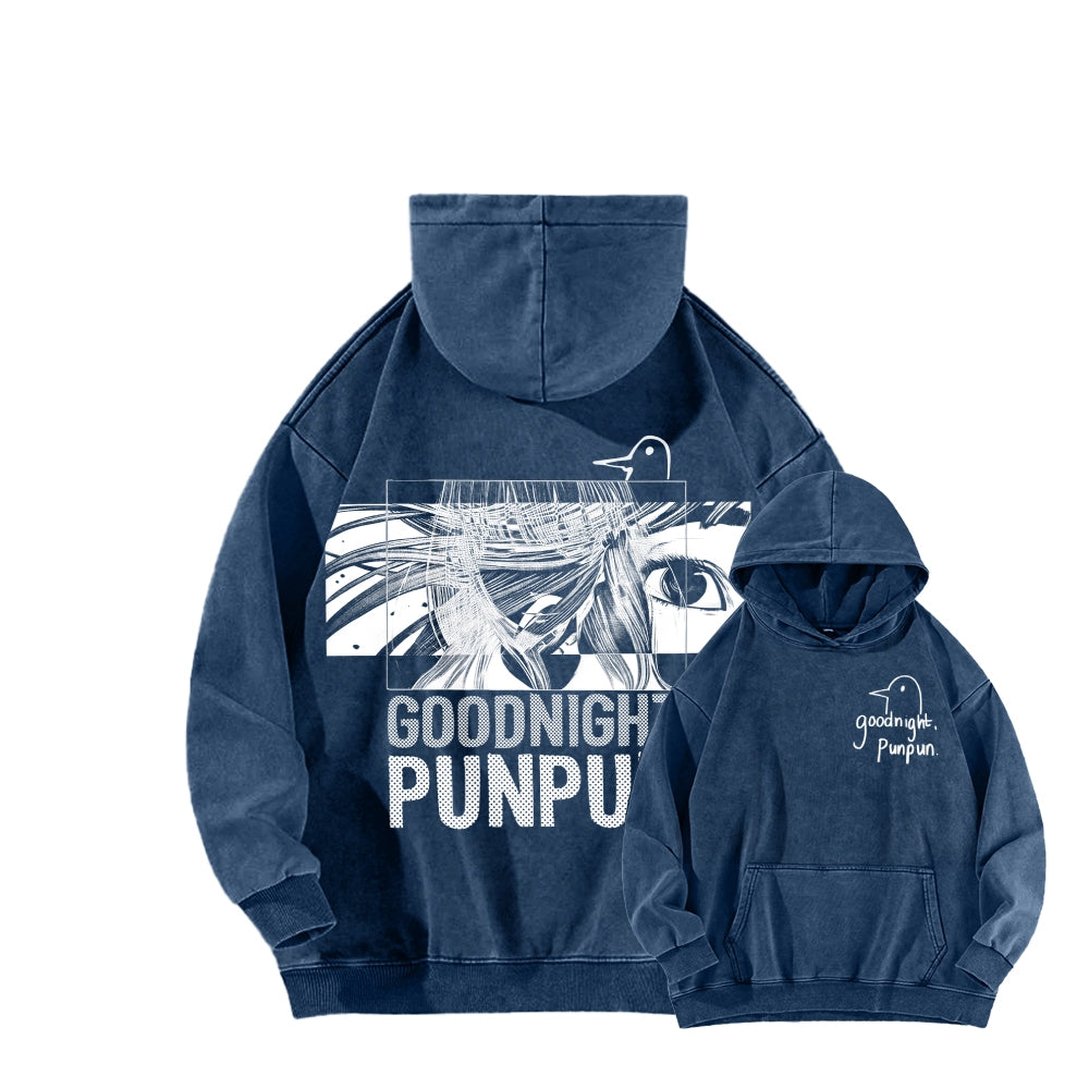 Goodnight Punpun  Unisex Washed Hoodie 2601008535