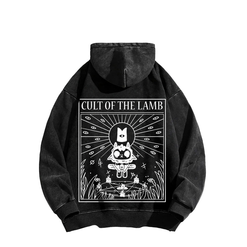 Cult of the Lamb Unisex Washed Hoodie 2601008553