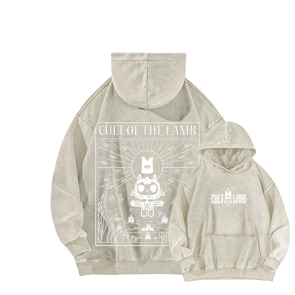Cult of the Lamb Unisex Washed Hoodie 2601008553