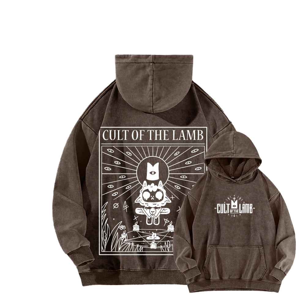 Cult of the Lamb Unisex Washed Hoodie 2601008553