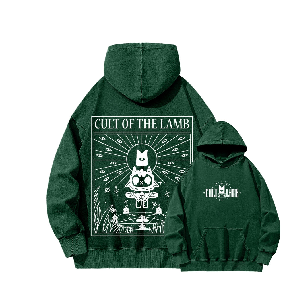 Cult of the Lamb Unisex Washed Hoodie 2601008553