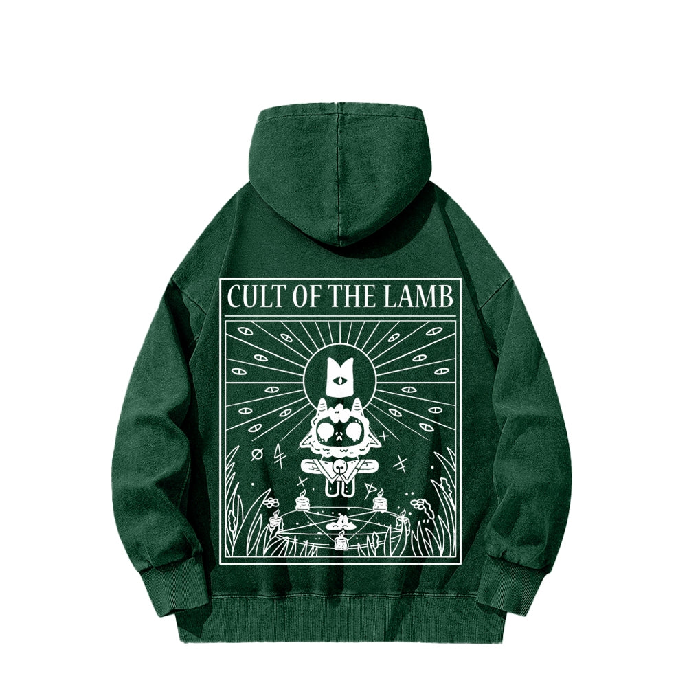 Cult of the Lamb Unisex Washed Hoodie 2601008553