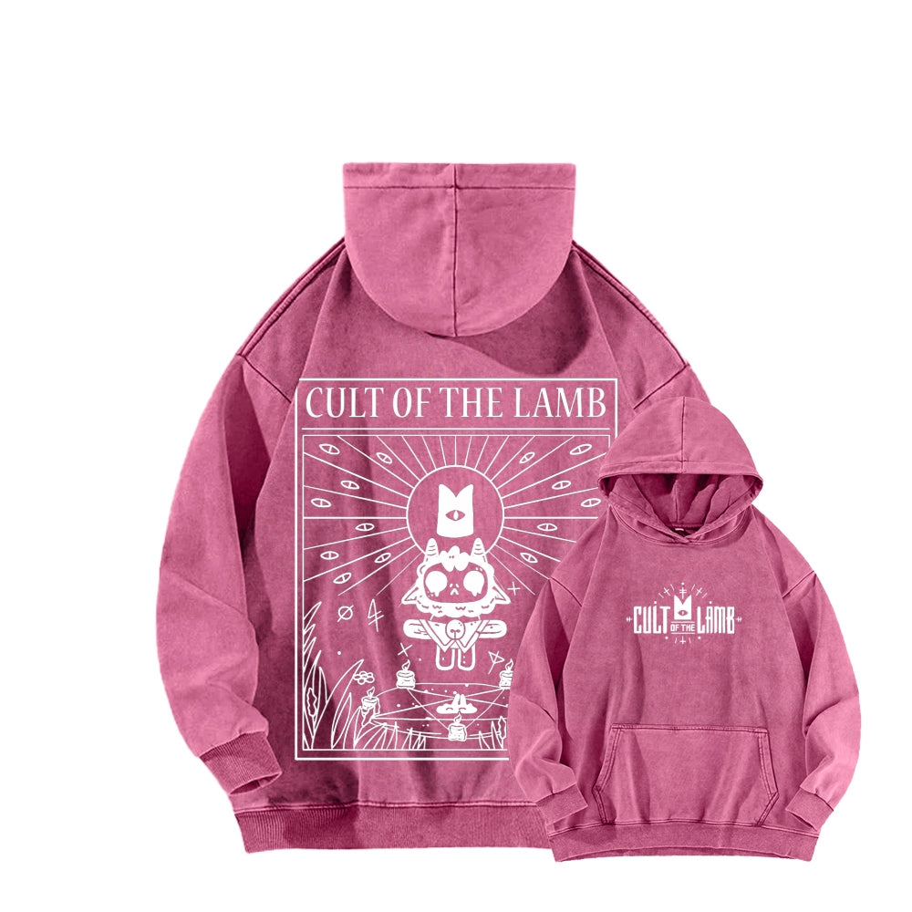 Cult of the Lamb Unisex Washed Hoodie 2601008553