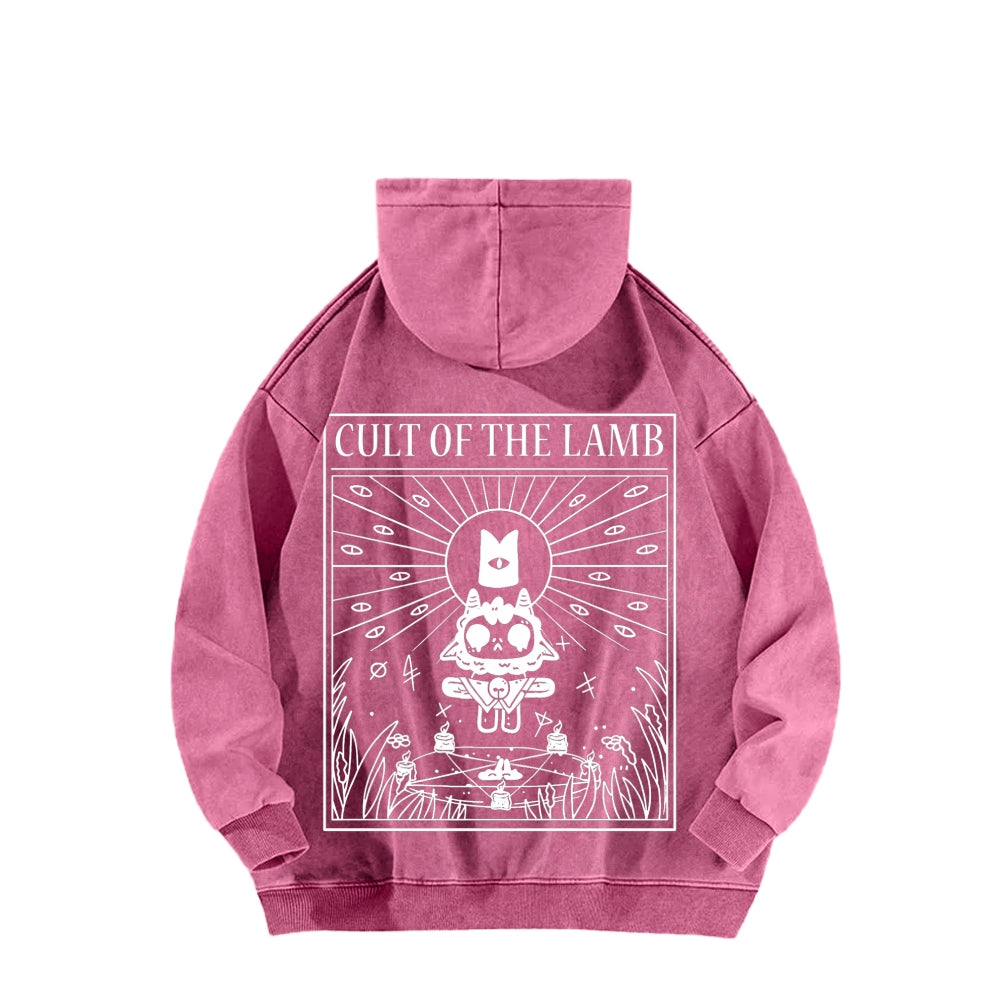 Cult of the Lamb Unisex Washed Hoodie 2601008553