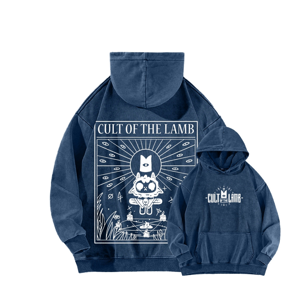 Cult of the Lamb Unisex Washed Hoodie 2601008553