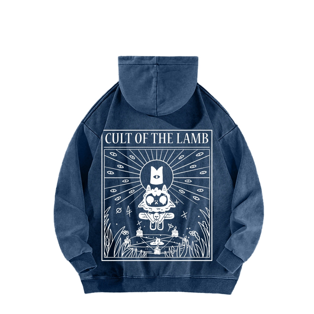 Cult of the Lamb Unisex Washed Hoodie 2601008553