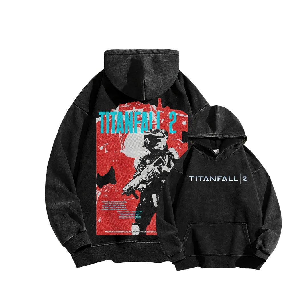 Titanfall Unisex Washed Hoodie 2601008829