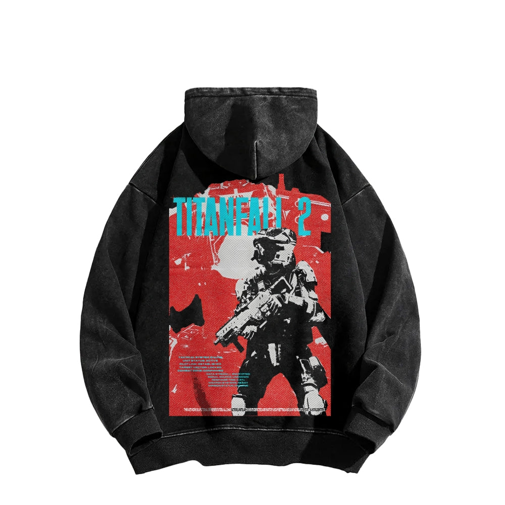 Titanfall Unisex Washed Hoodie 2601008829