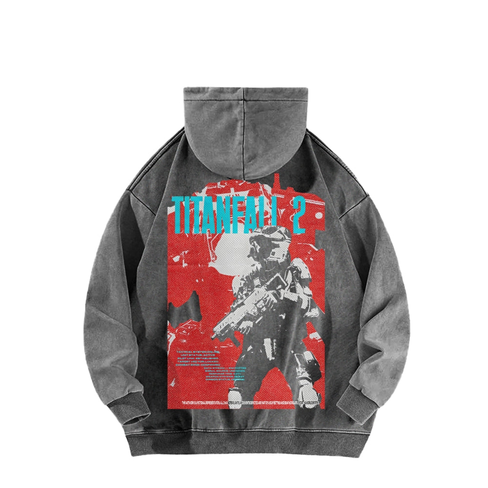 Titanfall Unisex Washed Hoodie 2601008829