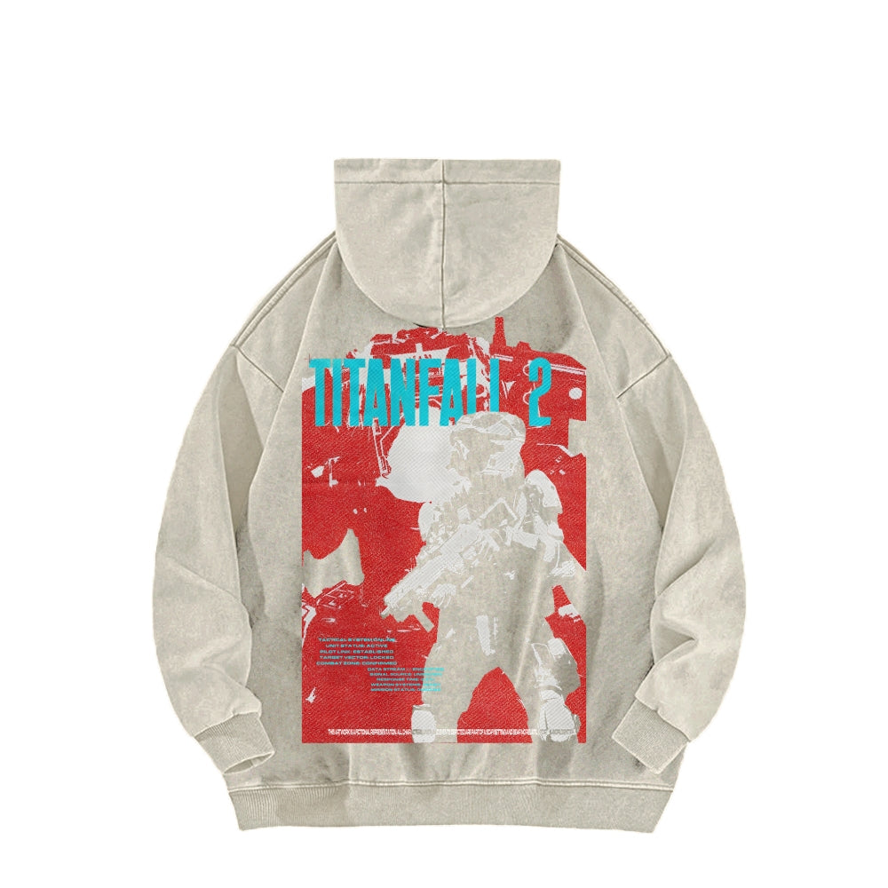 Titanfall Unisex Washed Hoodie 2601008829