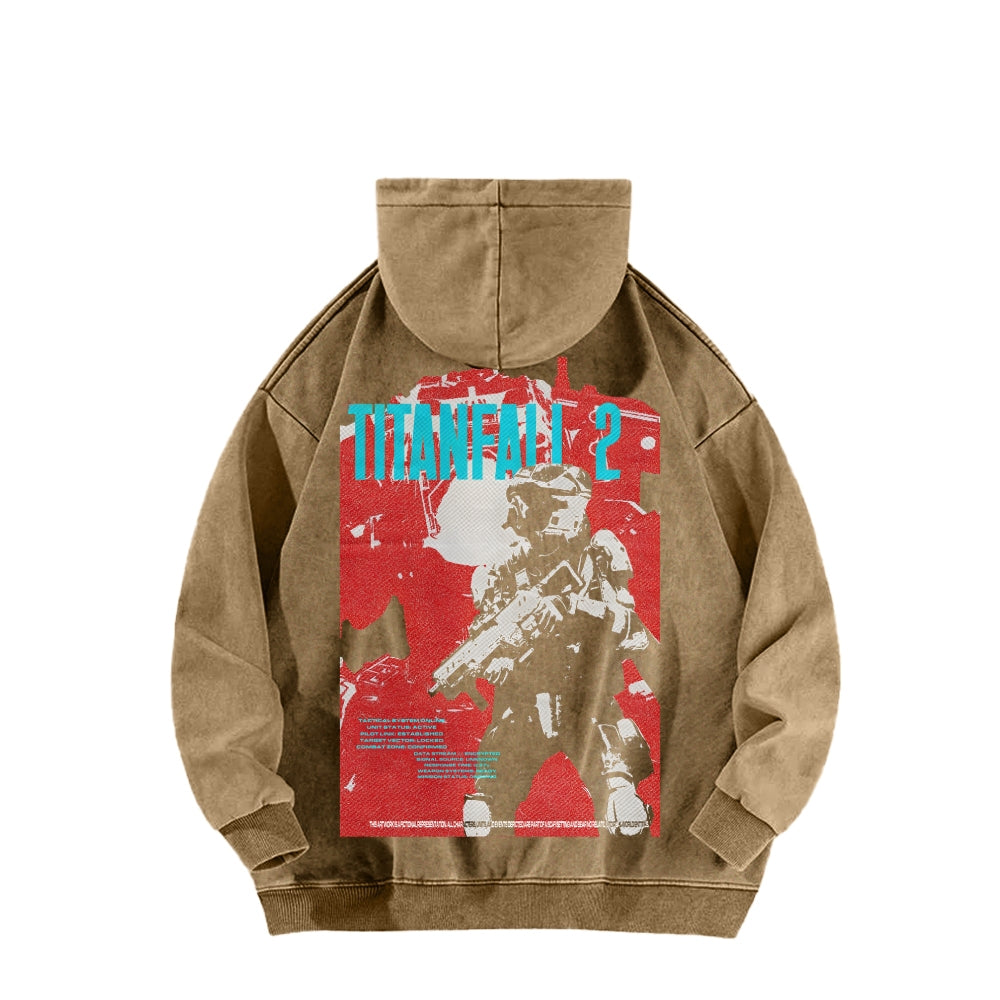 Titanfall Unisex Washed Hoodie 2601008829
