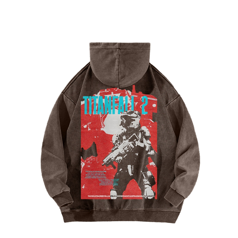 Titanfall Unisex Washed Hoodie 2601008829