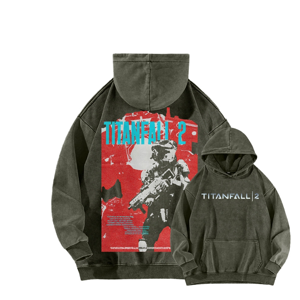 Titanfall Unisex Washed Hoodie 2601008829