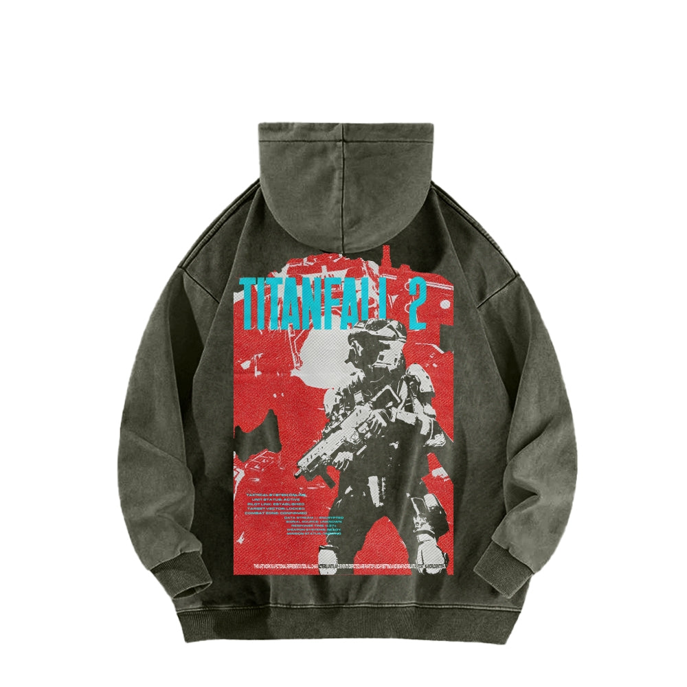 Titanfall Unisex Washed Hoodie 2601008829