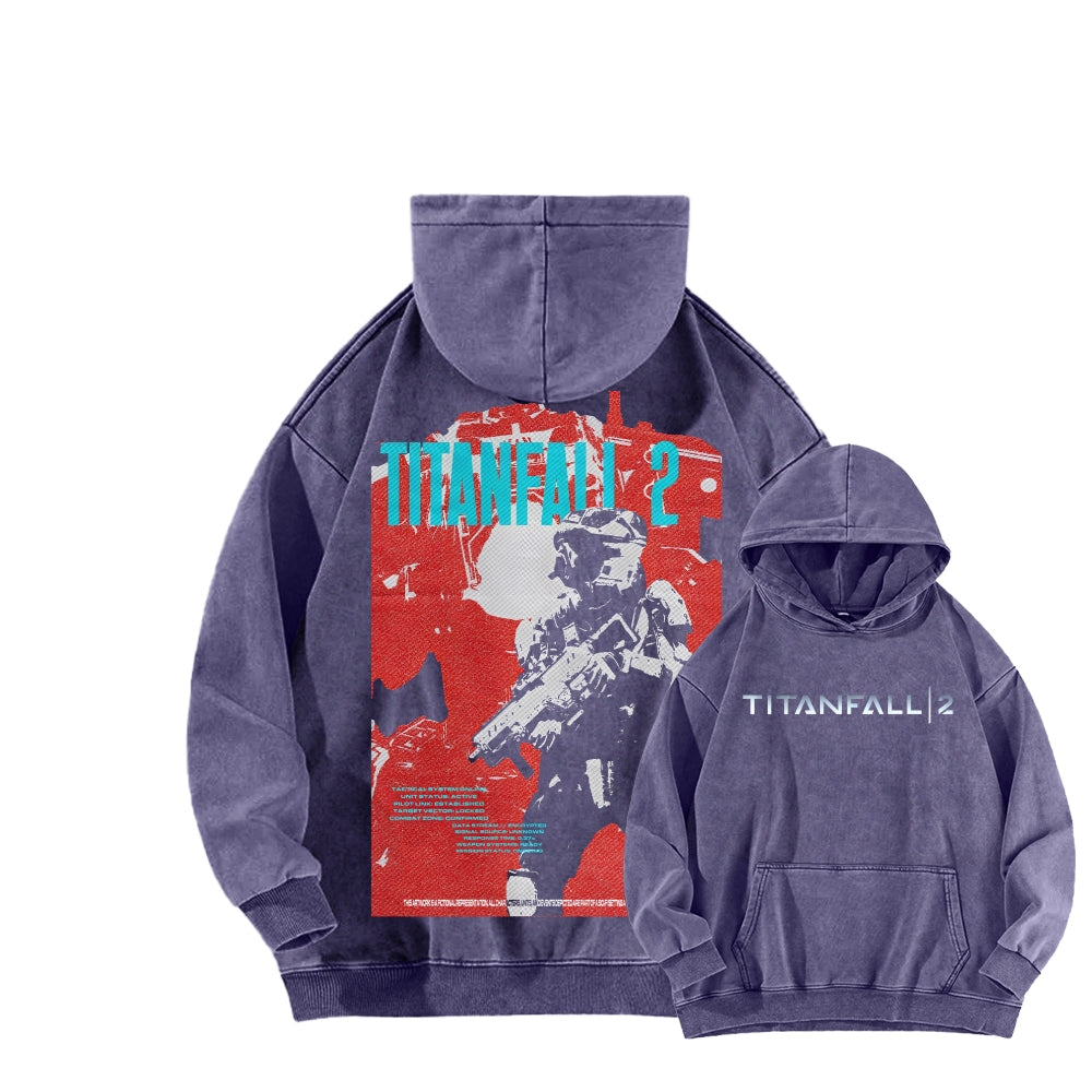 Titanfall Unisex Washed Hoodie 2601008829