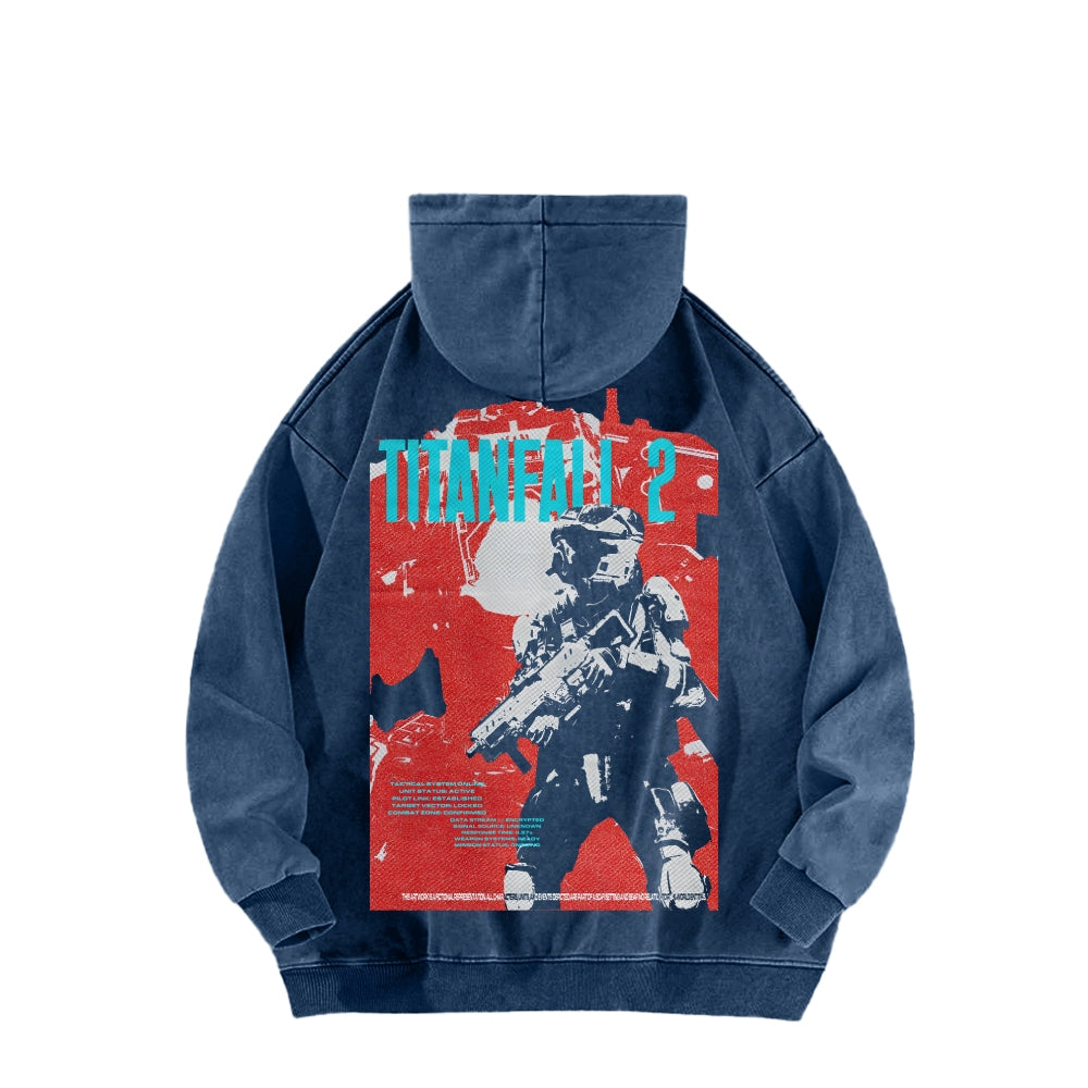 Titanfall Unisex Washed Hoodie 2601008829
