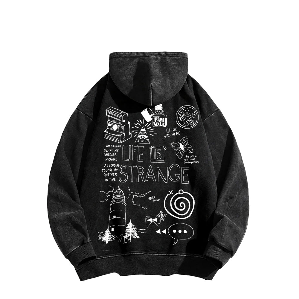 Life Is Strange Unisex Washed Hoodie 2601008882
