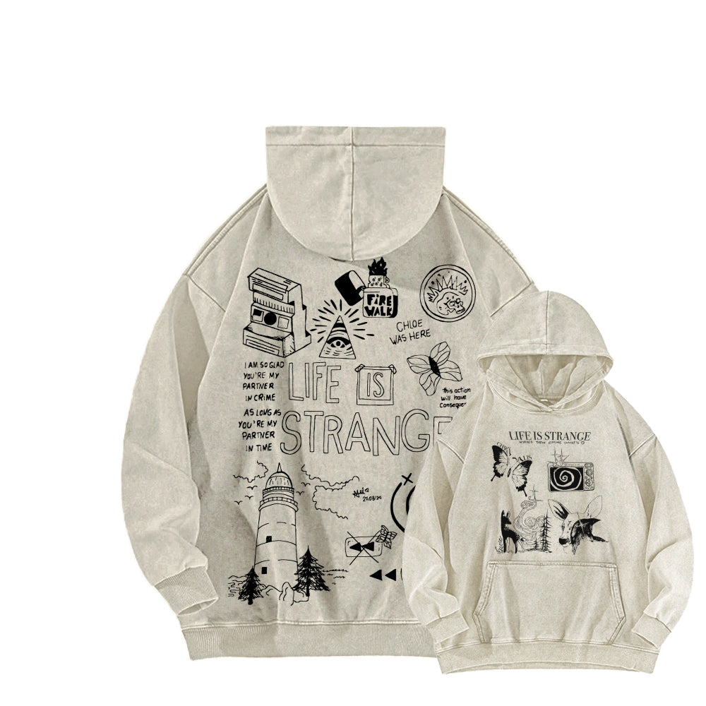 Life Is Strange Unisex Washed Hoodie 2601008882
