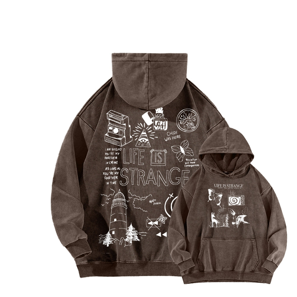 Life Is Strange Unisex Washed Hoodie 2601008882