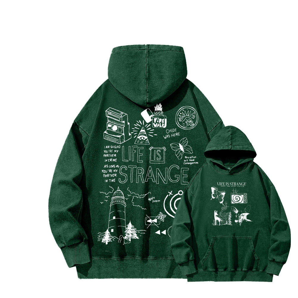 Life Is Strange Unisex Washed Hoodie 2601008882