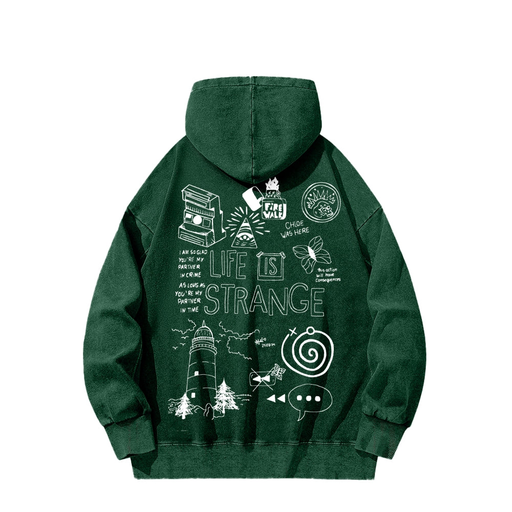Life Is Strange Unisex Washed Hoodie 2601008882
