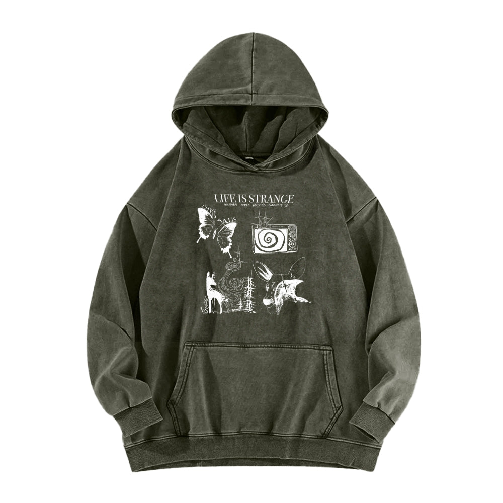 Life Is Strange Unisex Washed Hoodie 2601008882