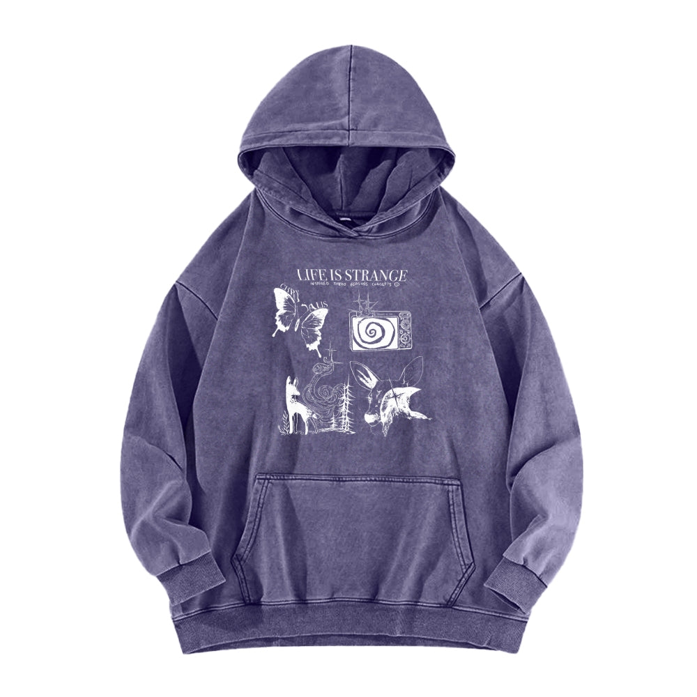 Life Is Strange Unisex Washed Hoodie 2601008882