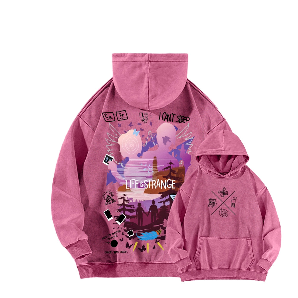 Life Is Strange Unisex Washed Hoodie 2601008885
