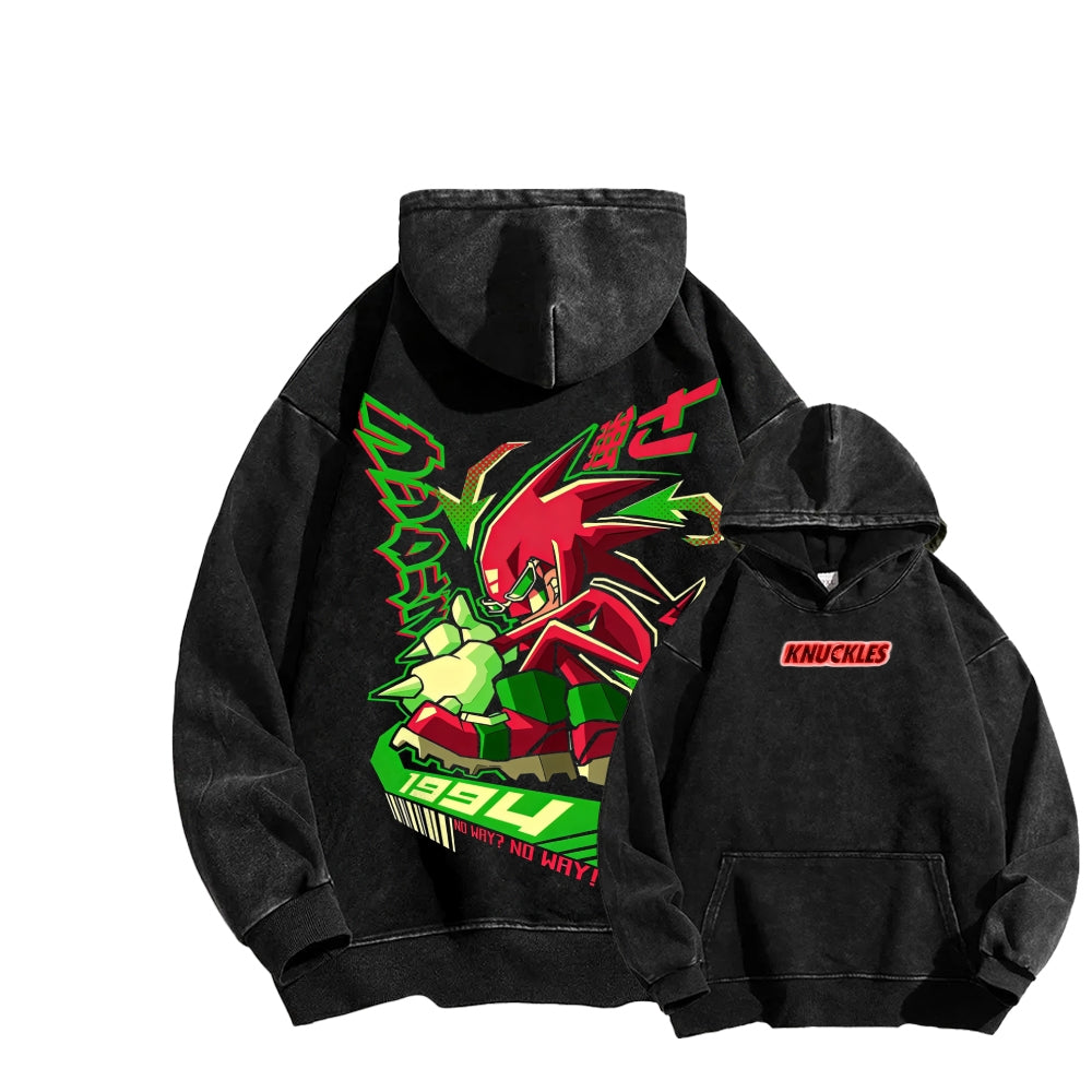 Sonic Unisex Washed Hoodie 2601008971