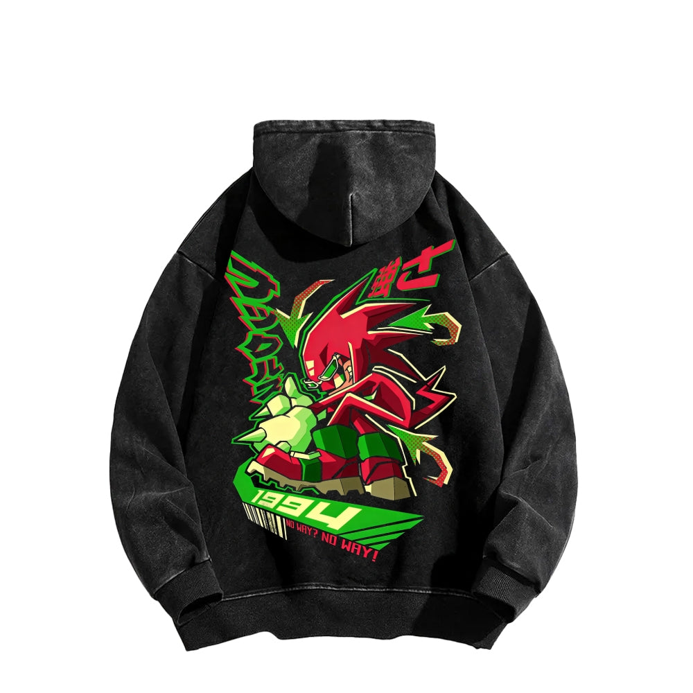 Sonic Unisex Washed Hoodie 2601008971