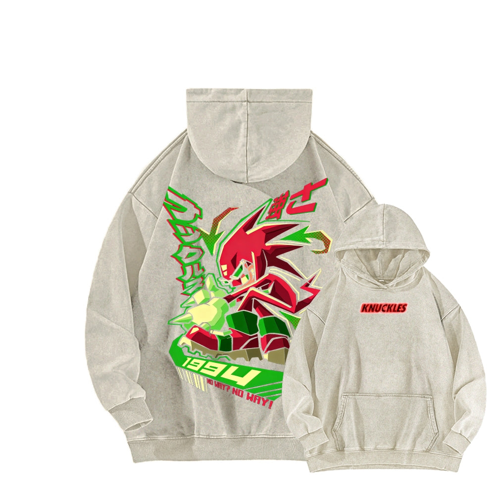 Sonic Unisex Washed Hoodie 2601008971