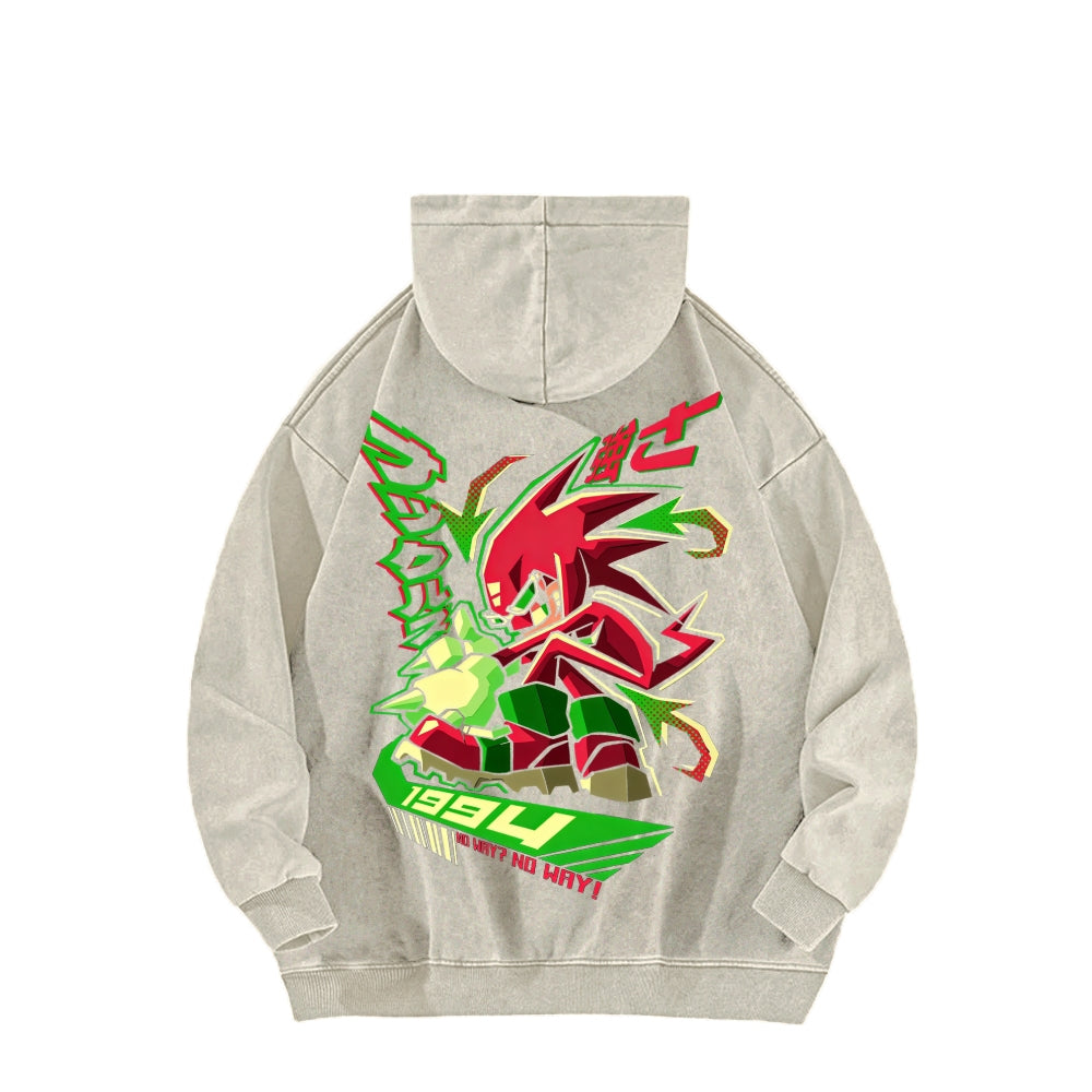 Sonic Unisex Washed Hoodie 2601008971