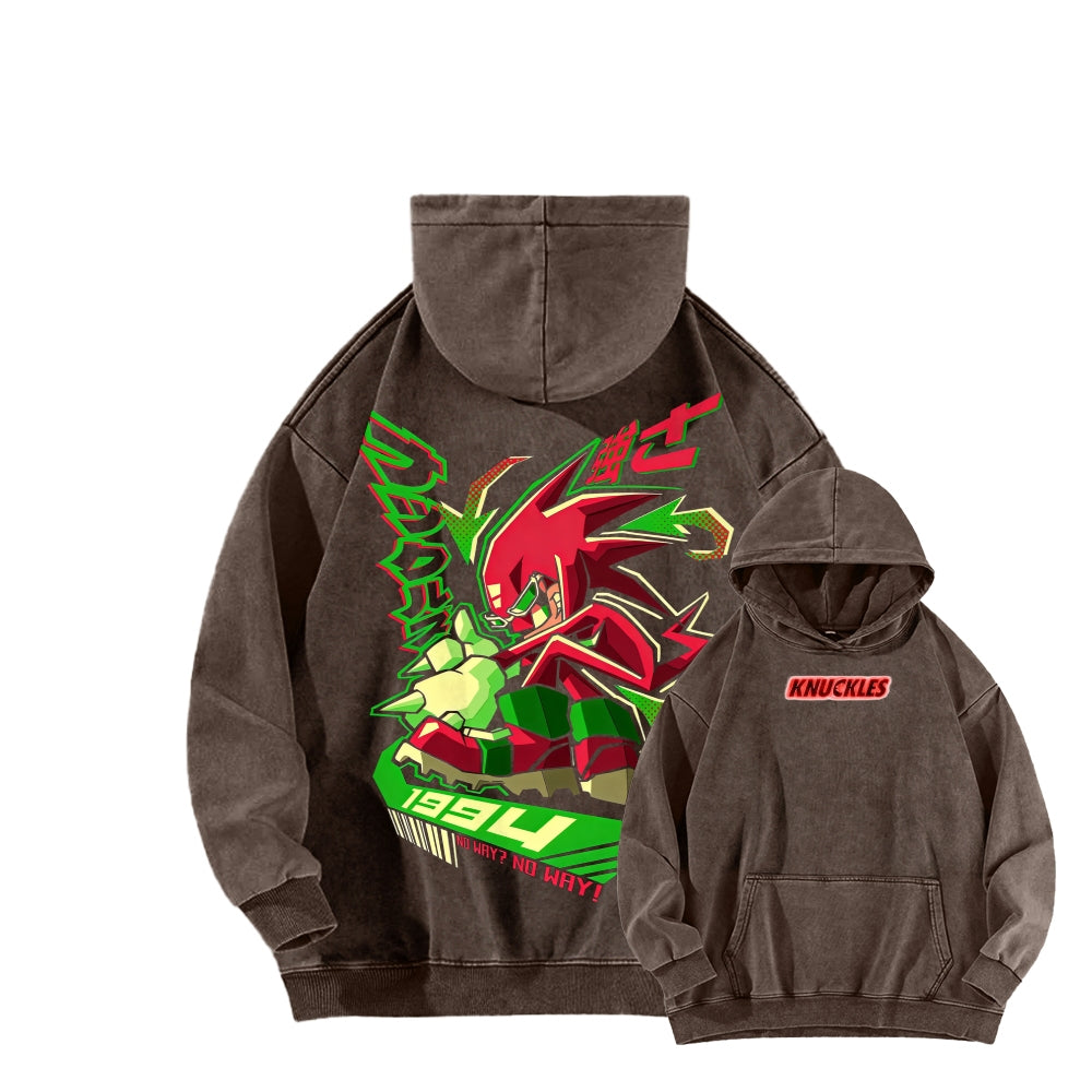 Sonic Unisex Washed Hoodie 2601008971