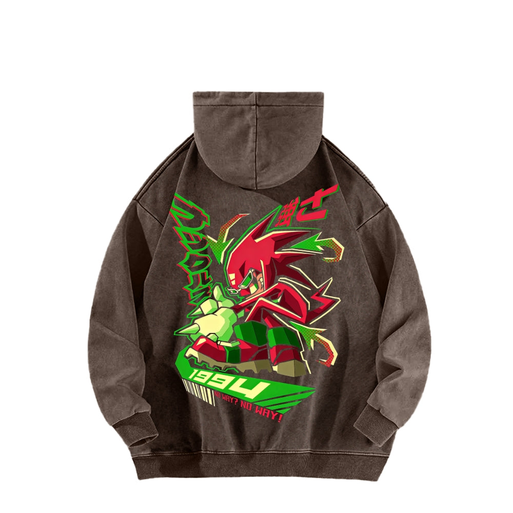 Sonic Unisex Washed Hoodie 2601008971
