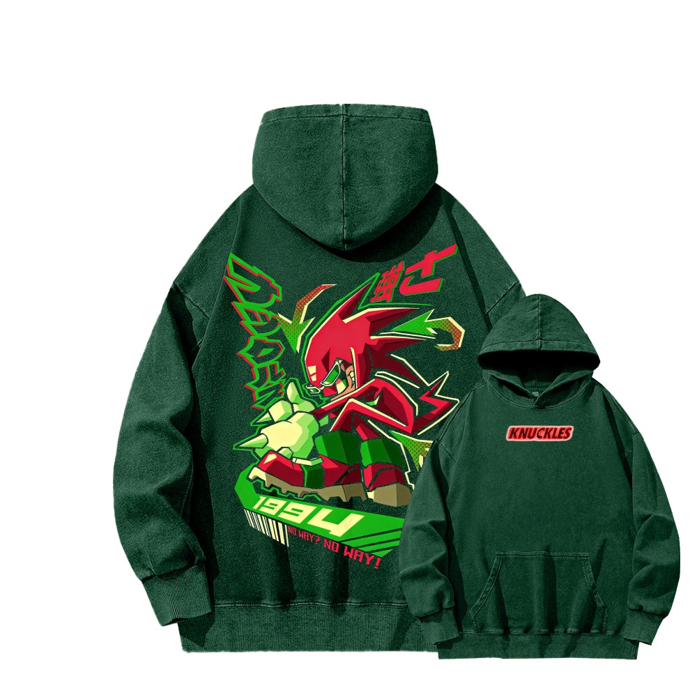 Sonic Unisex Washed Hoodie 2601008971